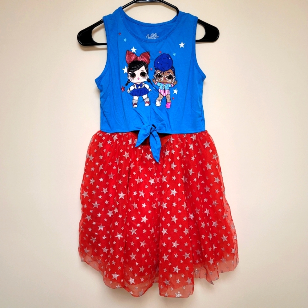 ✨️Girls | L (10-12) | Sleeveless Tule Glitter Skirt Dress | L.O.L. Surprise!